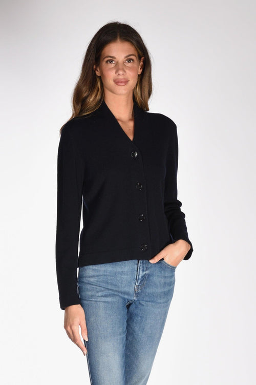 Maglia Cardigan Blu Donna