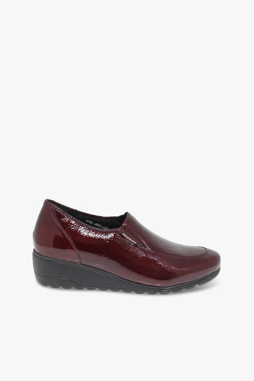 Scarpa bassa BERTRANE MOBILS ERGONOMIC in vernice bordeaux