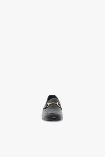 Scarpa bassa GUCCI DANDY MOCASSINO in pelle nero e oro - 4