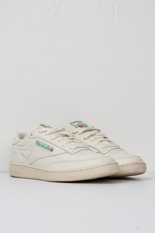 Sneakers Club C 85 Vintage Pelle Bianco - 2