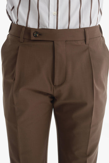 Pantalone Marrone Uomo Retro - 4