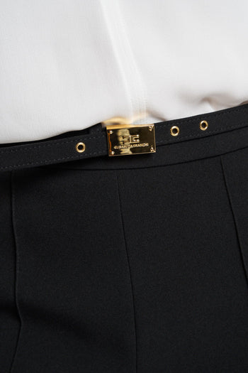 Shorts Con Cintura Nero Donna - 5