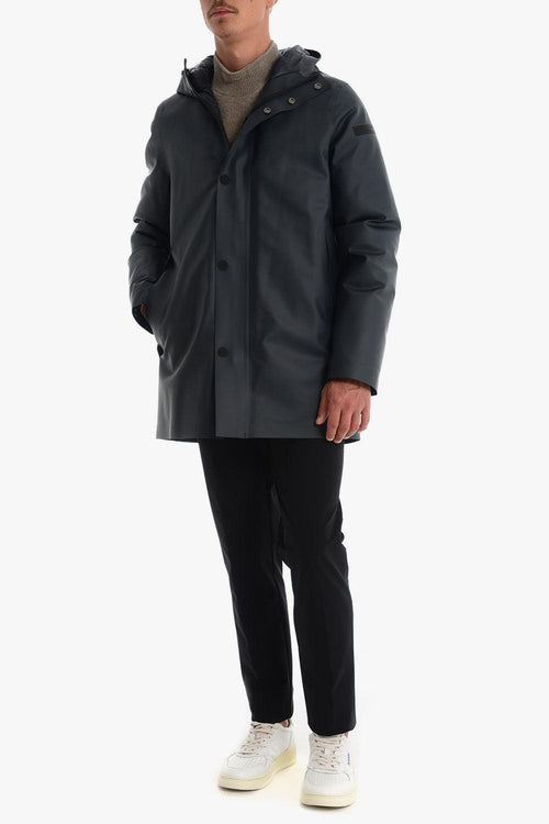 Giubbotto Blu Uomo Rubber Double Parka - 2