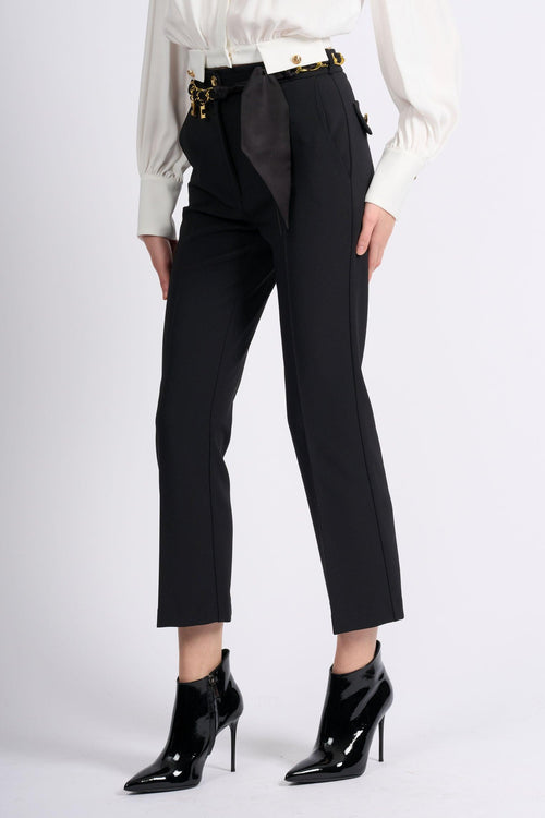 Pantalone Trombetta Nero Donna
