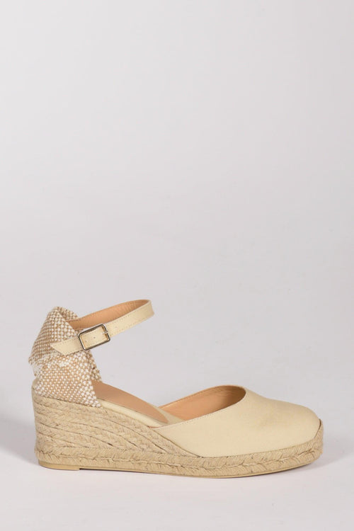 Espadrillas Zeppa Beige Chiaro/beige Donna