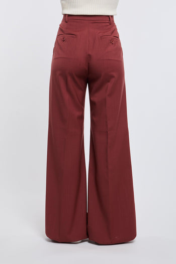 Max Mara Pantalone 100% WV Rosso - 5