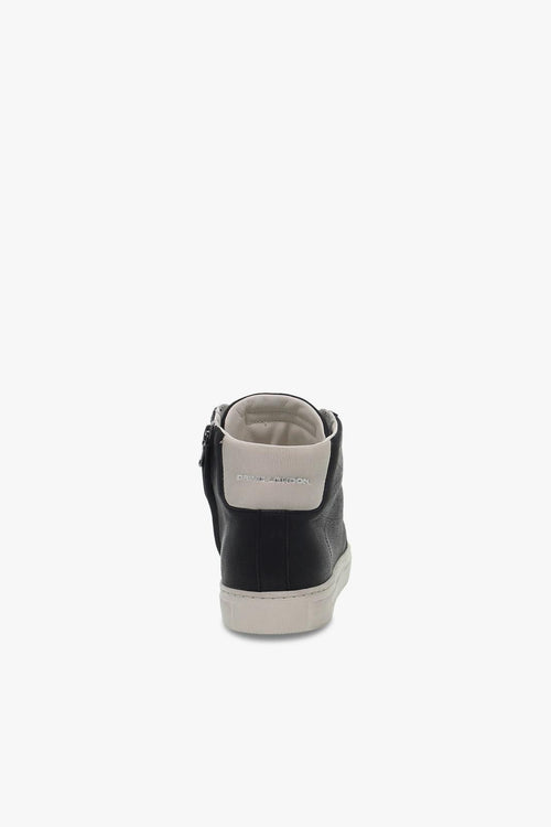 Sneakers HIGH TOP ESSENTIAL in pelle nero e bianco - 2