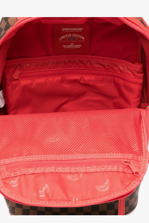 Zaino Rosso Uomo Bocca Dentata