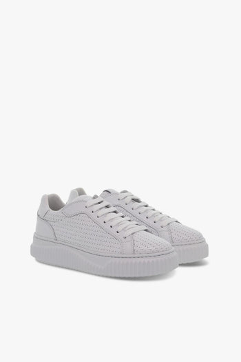 Sneakers LIPARI WOVEN in pelle bianco - 5