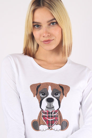 T-shirt Bulldog Check Ml Bco Box.dog - 7