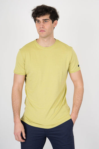 T-shirt Shirty Macro Wash Verde Uomo - 5