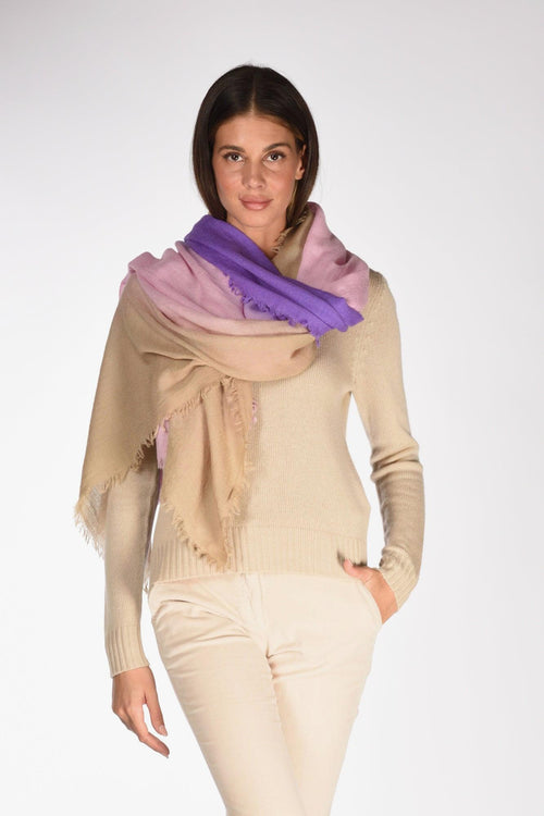 Sciarpa Stampata Multicolor Donna
