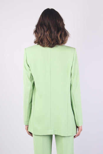 Giacca Sciallata No Bottoni Verde - 4