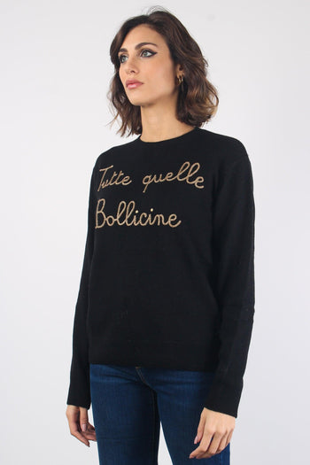 Girocollo Tutte Quelle Bollici Nero - 4