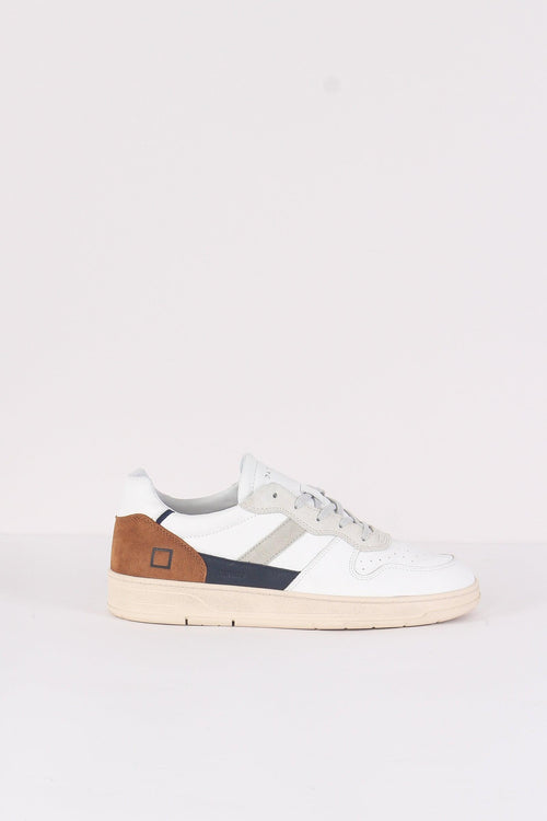 Sneaker Court Vintage White/camel