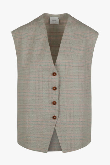 - Gilet - 410174 - Beige/Verde acqua - 2