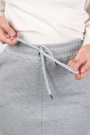 Gonna Felpa Spacco Grigio - 7