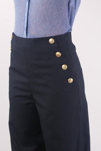 Cammeo Pantalone Palazzo Bot Blu - 6