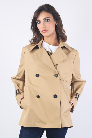 Biglia Trench Corto Miele - 5