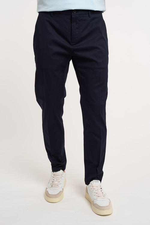 Pantalone Prince Chinos Crop CO/EA Blu