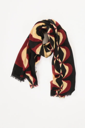 Sciarpa Stampata Nero/multicolor Donna - 2