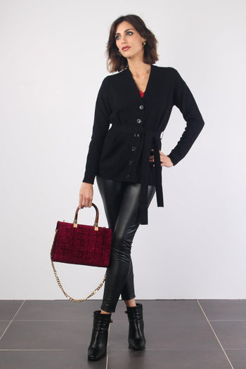Isola Cardigan Over Riga Nero - 4