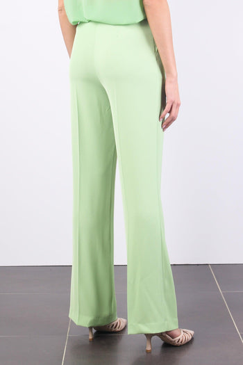 Pantalone Palazzo Fluido Verde - 6