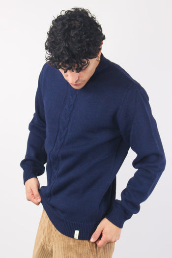 Maglia Treccia Blu - 3