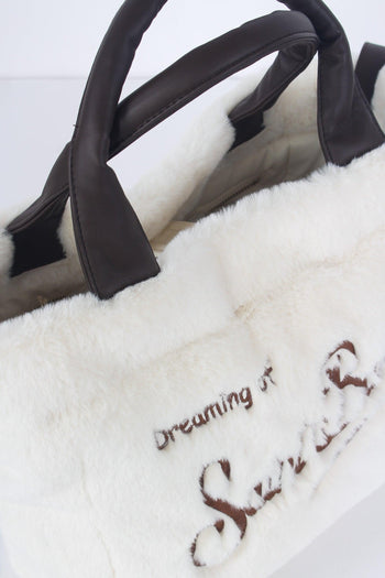Borsa Ecopelliccia Panna - 5
