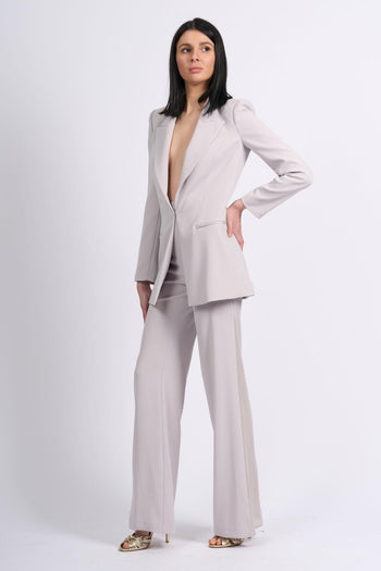 Tailleur Crepe Fluido Perla Donna - 5