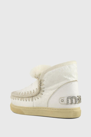 Stivaletto Eskimo Sneaker Rhinestones Bianco Donna - 3