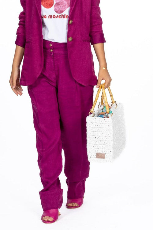 Pantaloni Fuxia Donna