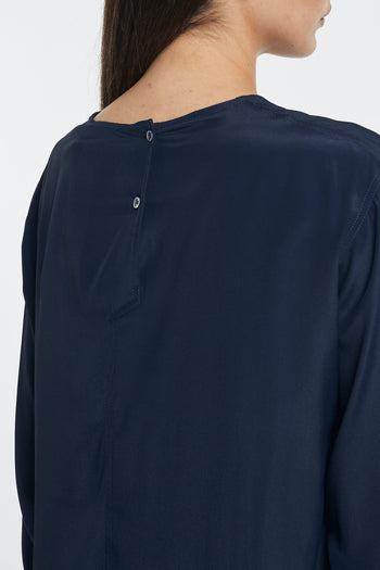 Camicia in misto seta con nodo - 6