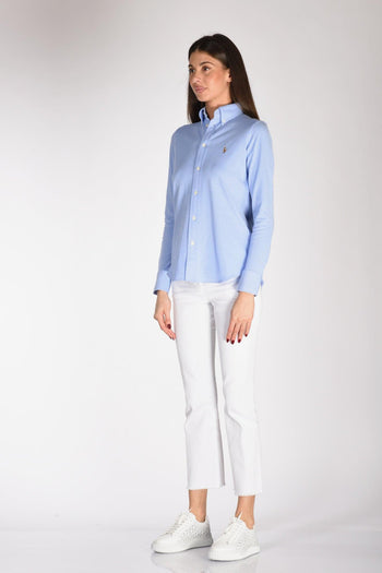 Camicia Oxford Azzurro Donna - 4