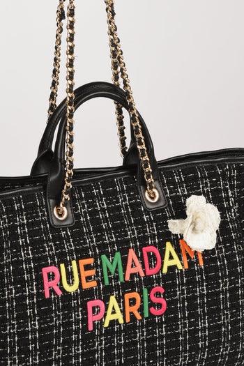 Paris Borsa Tweed Nero/multicolor Donna - 4