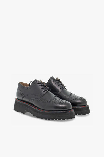 Scarpa bassa DERBY INGLESE NEW CRUST in pelle nero - 5