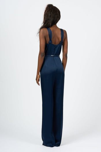 Tuta Pino Satin Blu Scuro Donna - 4