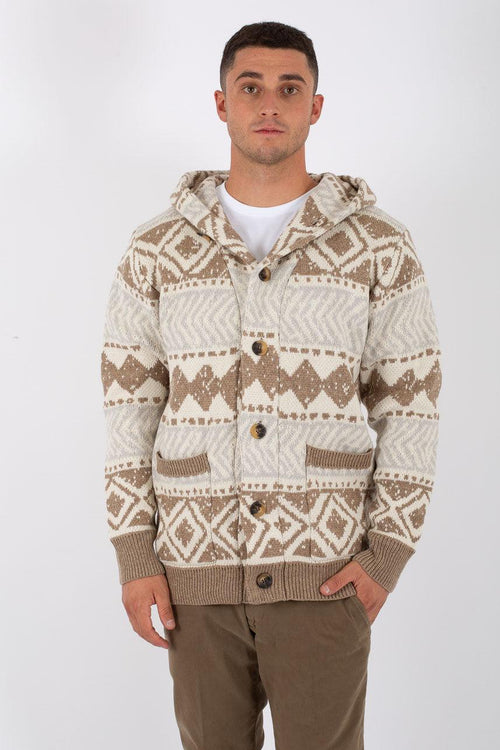 Cardigan Hood Peru Uomo - 2