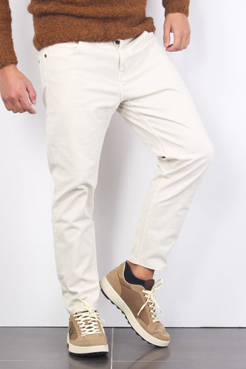 Pantalone 5 Tasche Panna - 2