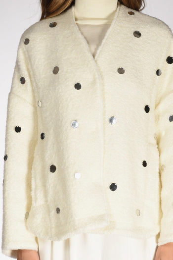 Giacca Paiette Bianco Donna - 3