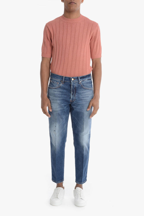 Jeans Multicolore Uomo Crop Seoul