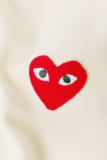 Comme des Garçons Play Felpa Poliestere Bianco - 5