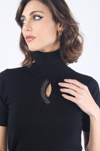 Diana Dolcevita Goccia Stras Black - 5