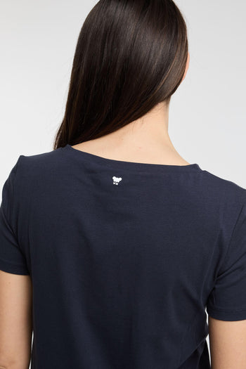 Max Mara T-Shirt Mezza Manica Blu - 5