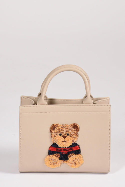 Paris Borsa Orsetto Beige Chiaro Donna