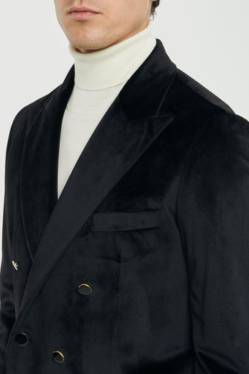 Giacca doppio petto in velluto black - 6