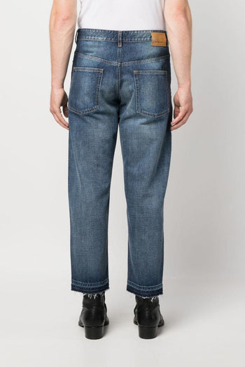 Marant Jeans Blu Uomo Gamba Dritta - 5