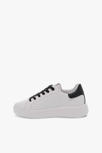 Sneakers LOW TOP LEVEL UP in pelle bianco e nero - 3