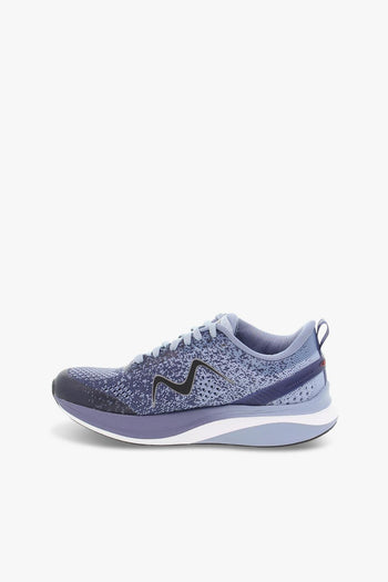 Sneakers HURACAN 3000 LACE UP W in tessuto e ecopelle blu e grigio - 3