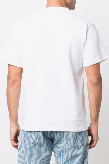 T-Shirt Bianco Stampa Micro Logo - 3